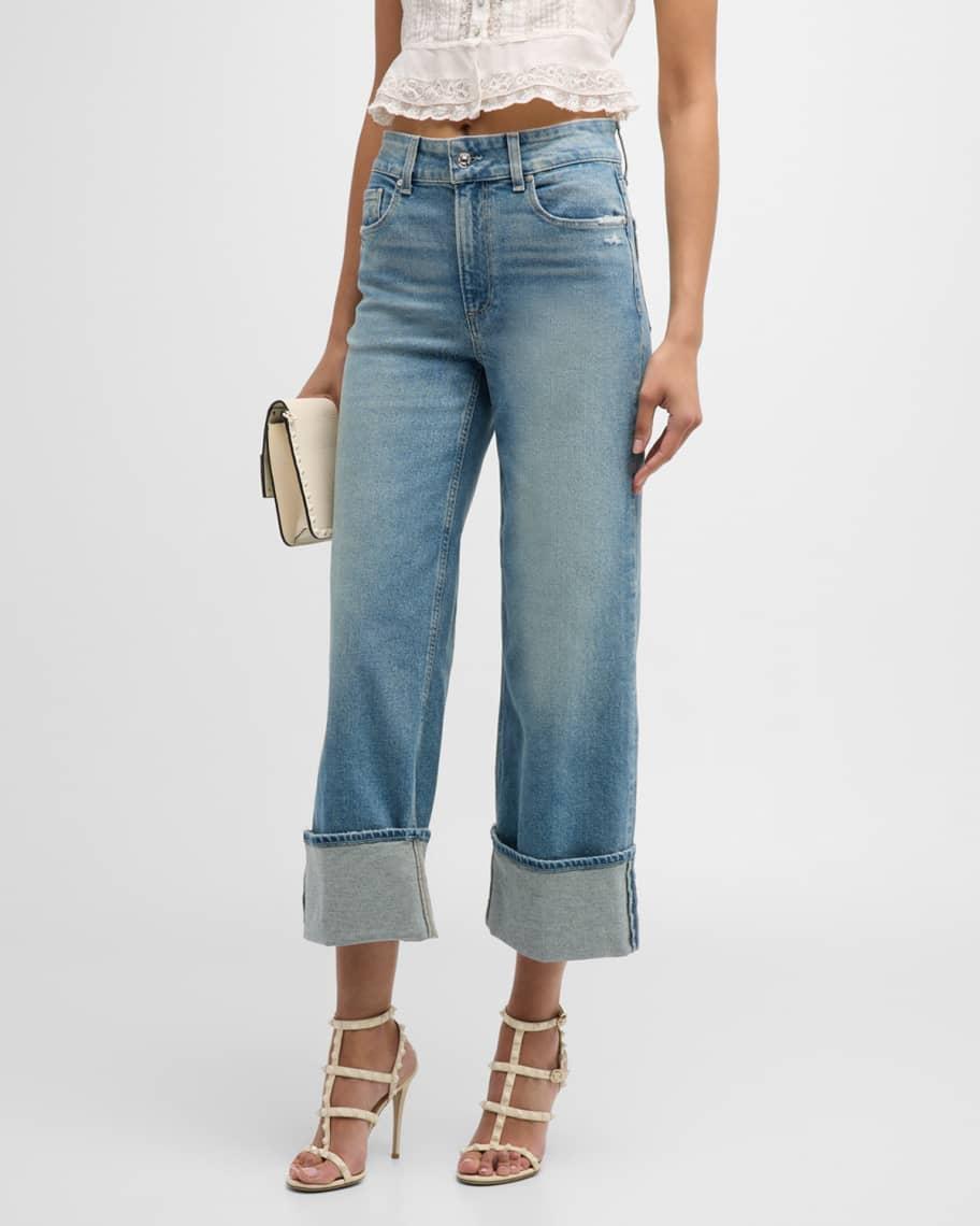 Sasha Wide Cuff Ankle Jeans Product Image