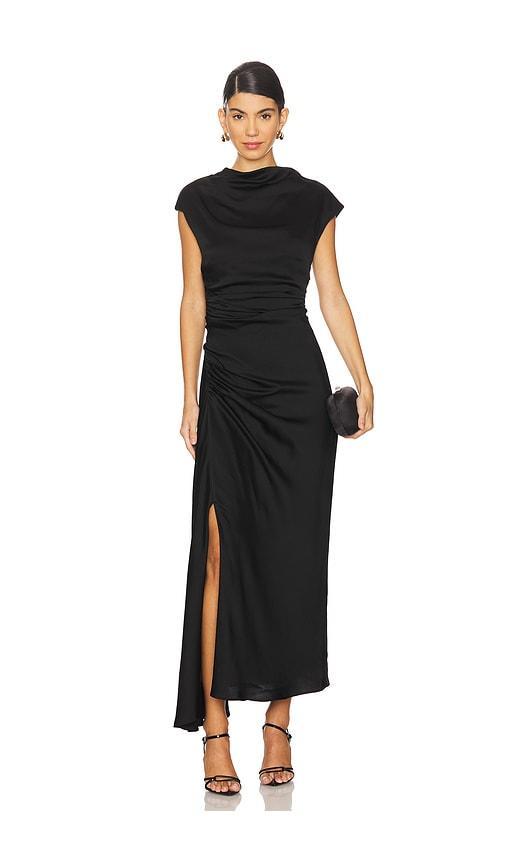 Burke Draped Midi Dress Product Image