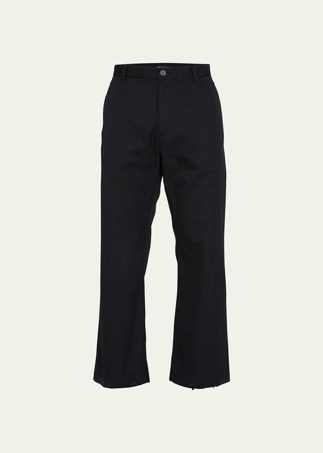 Mens Cropped Straight-Leg Pants Product Image