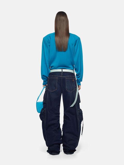 ''Fern'' dark blue long pants Product Image