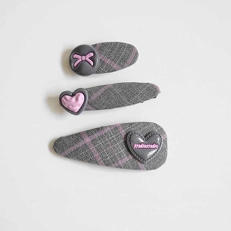 Plaid Fabric Hair Clip Product Image