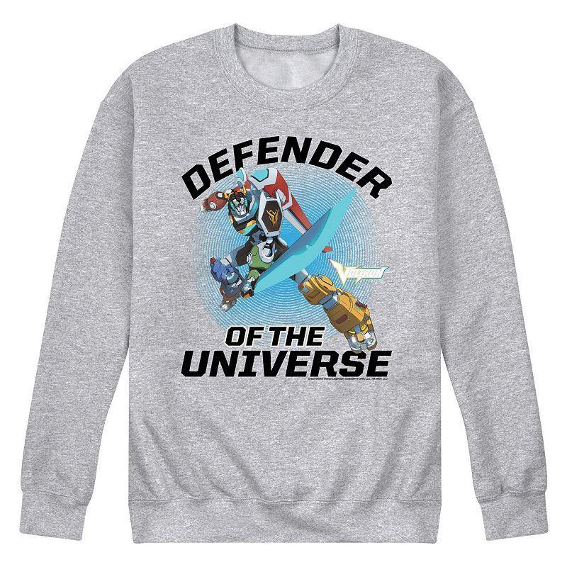 Mens Voltron Defenders Of The Universe Fleece Sweatshirt Athletic Grey Product Image