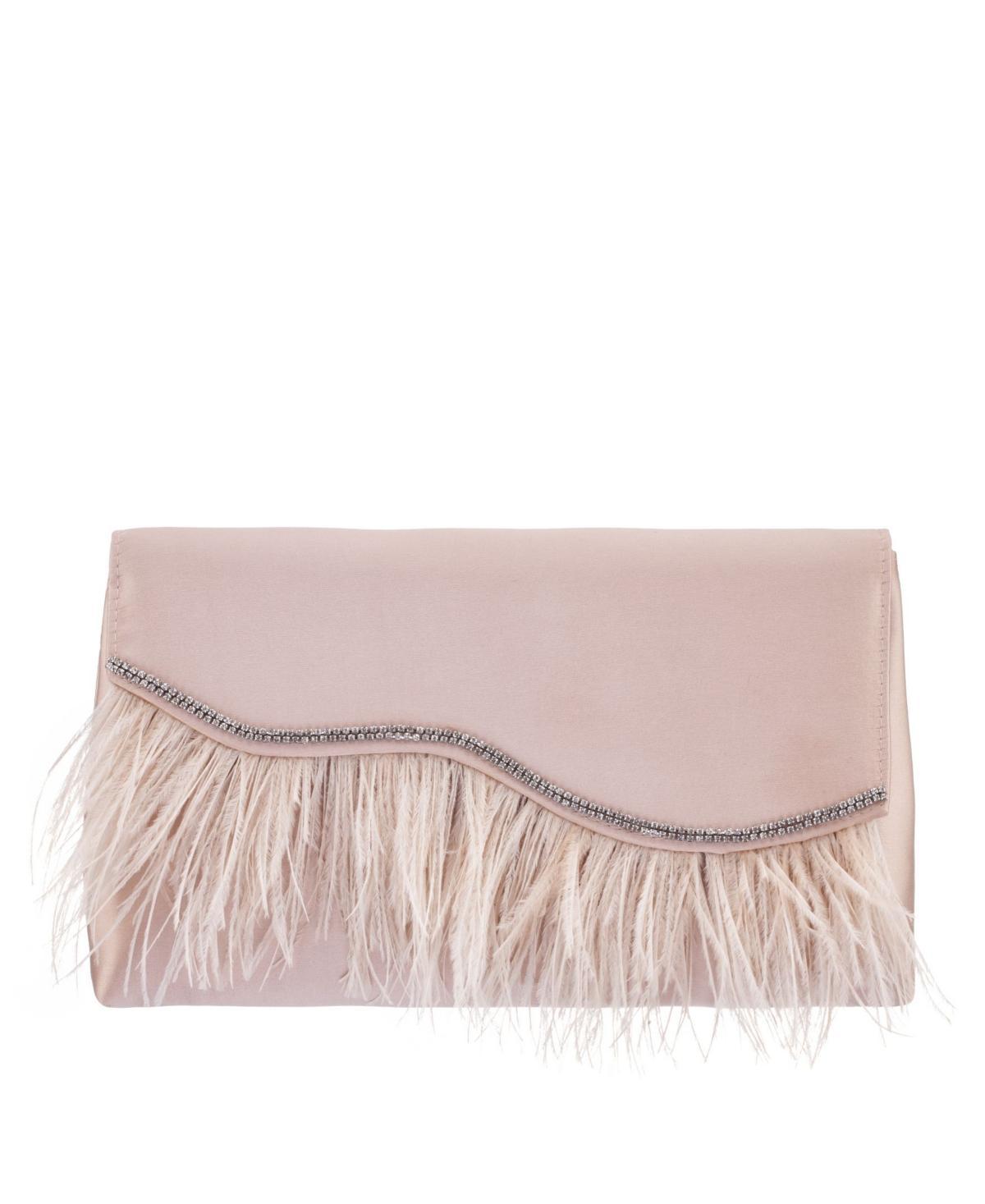 Womens Feather Flap Clutch Product Image