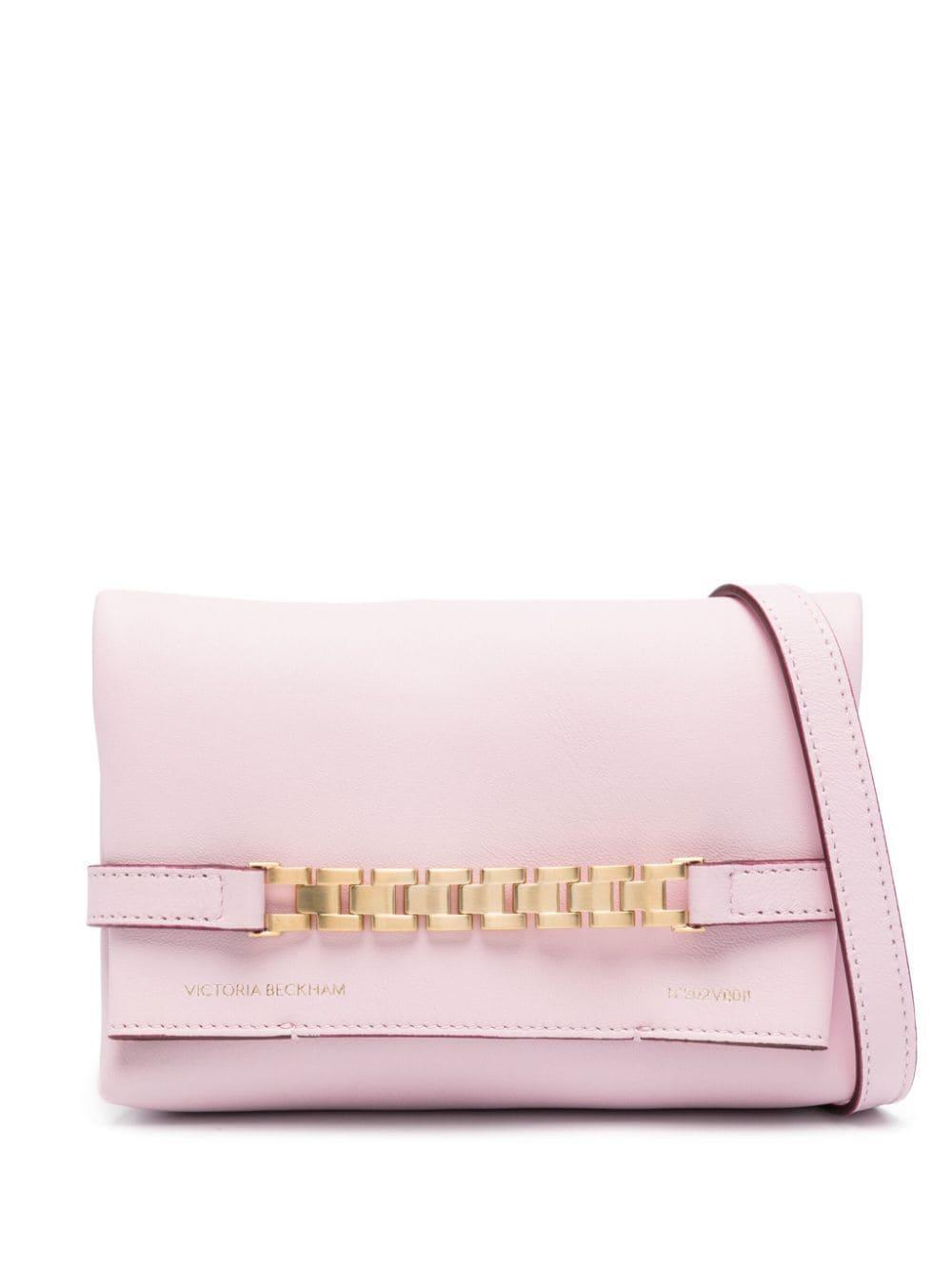 Mini Chain Pouch Cross Body Bag In Pink Product Image