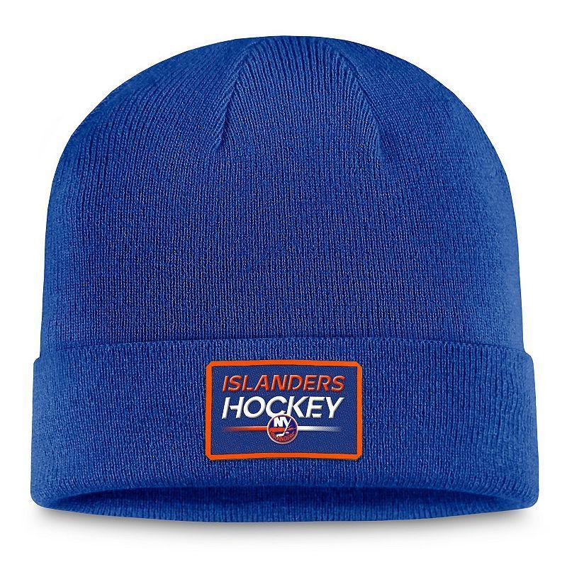 Mens Fanatics Branded Royal New York Islanders Authentic Pro Cuffed Knit Hat Product Image