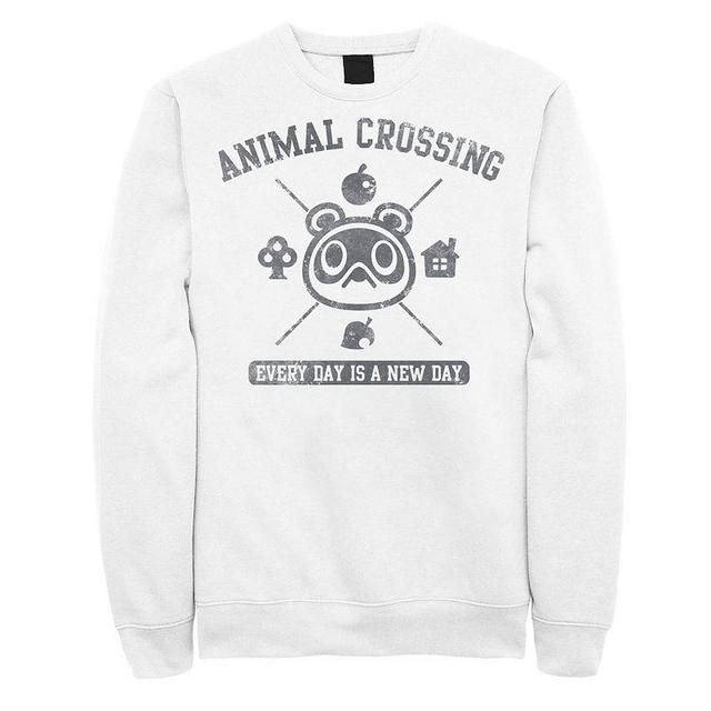 Mens Nintendo Animal Crossing Everyday Is A New Day Logo Sweatshirt Product Image