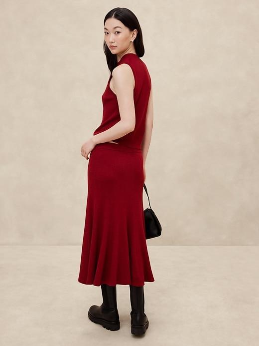 Lurex Midi Sweater Skirt Product Image