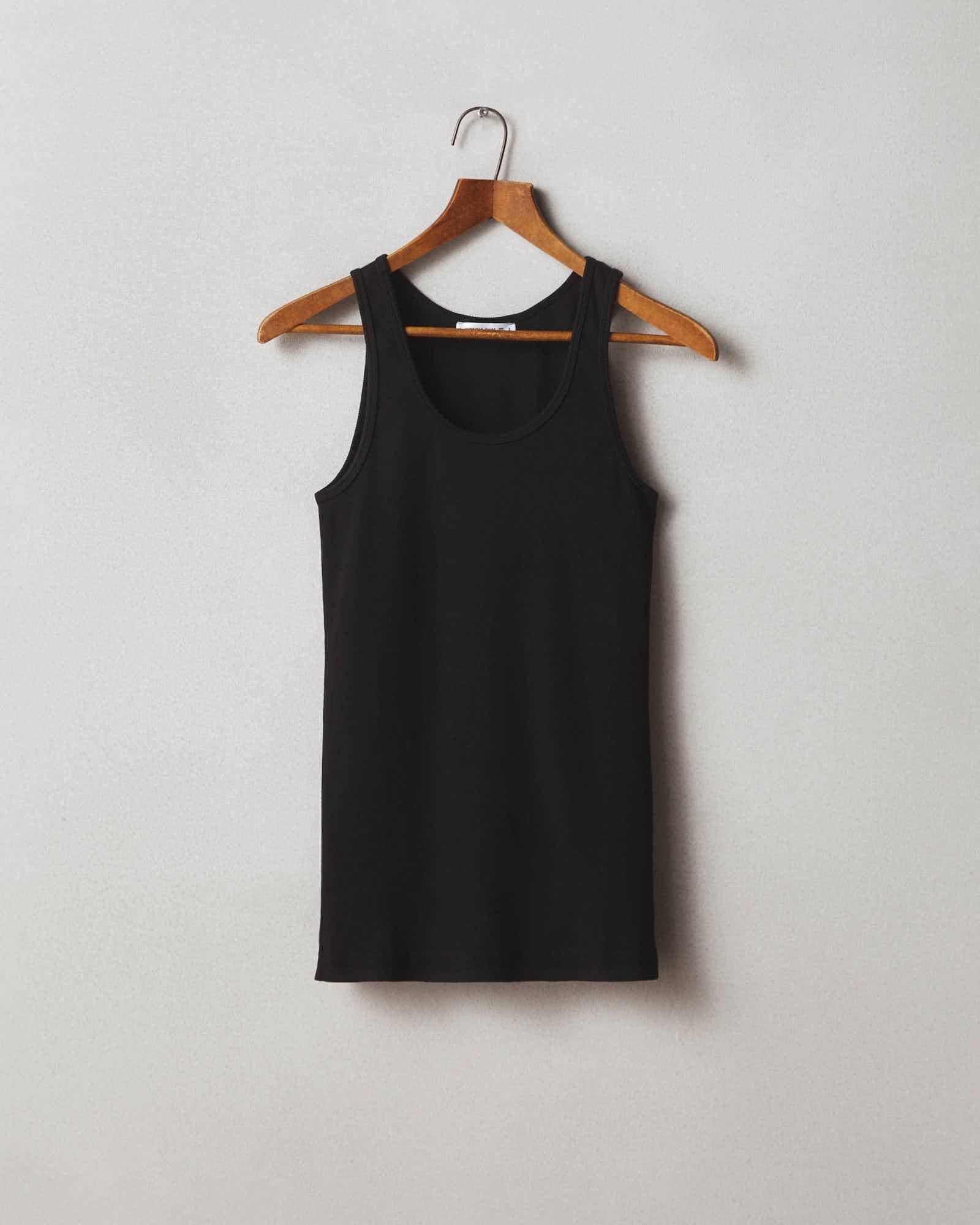 Rib Tank - Black Female Product Image