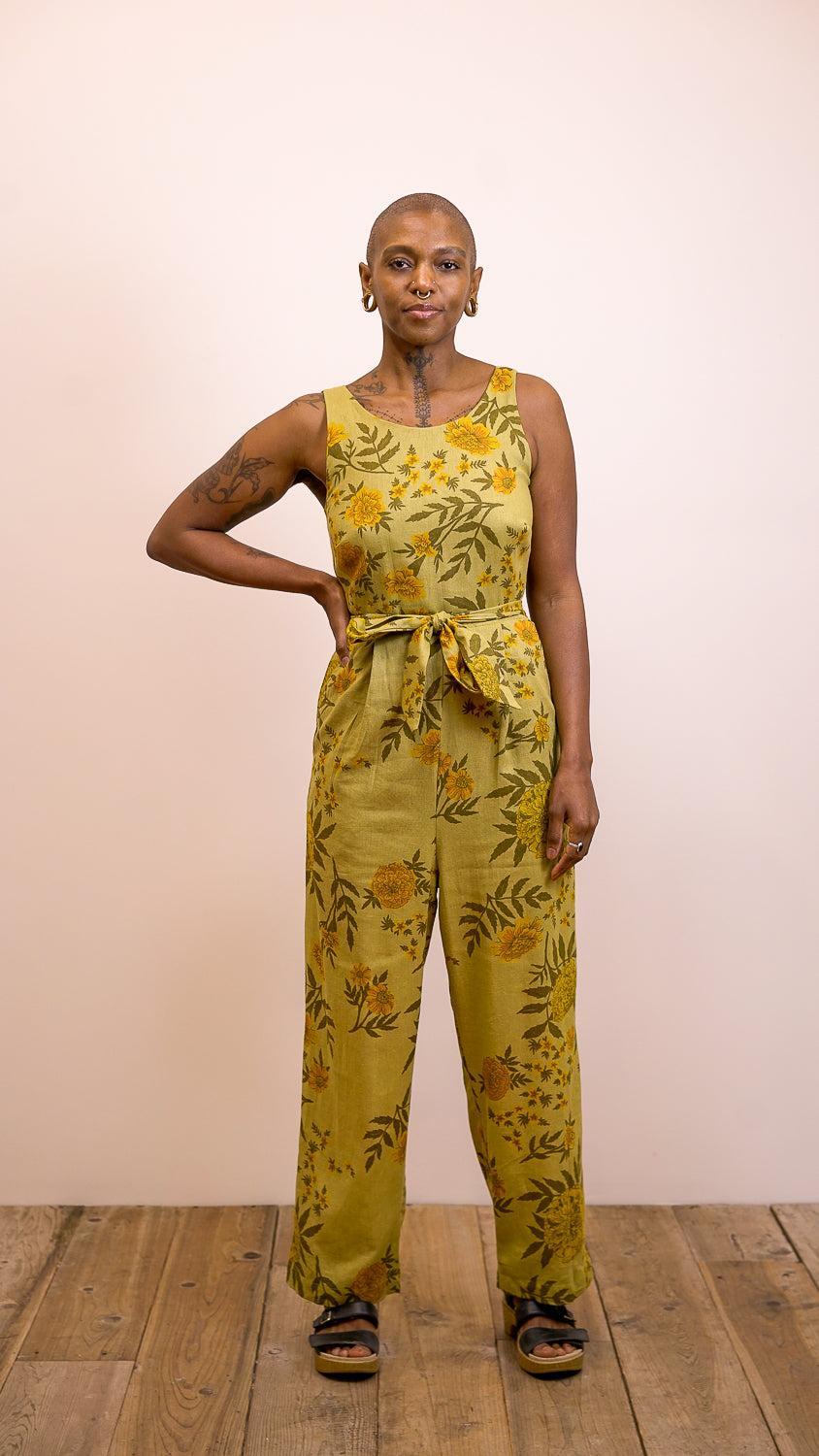 Liberty Jumpsuit in Mustard Marigold Product Image