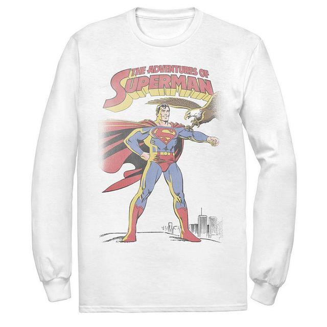 Mens DC Comics Superman Adventures Text Poster Tee Product Image