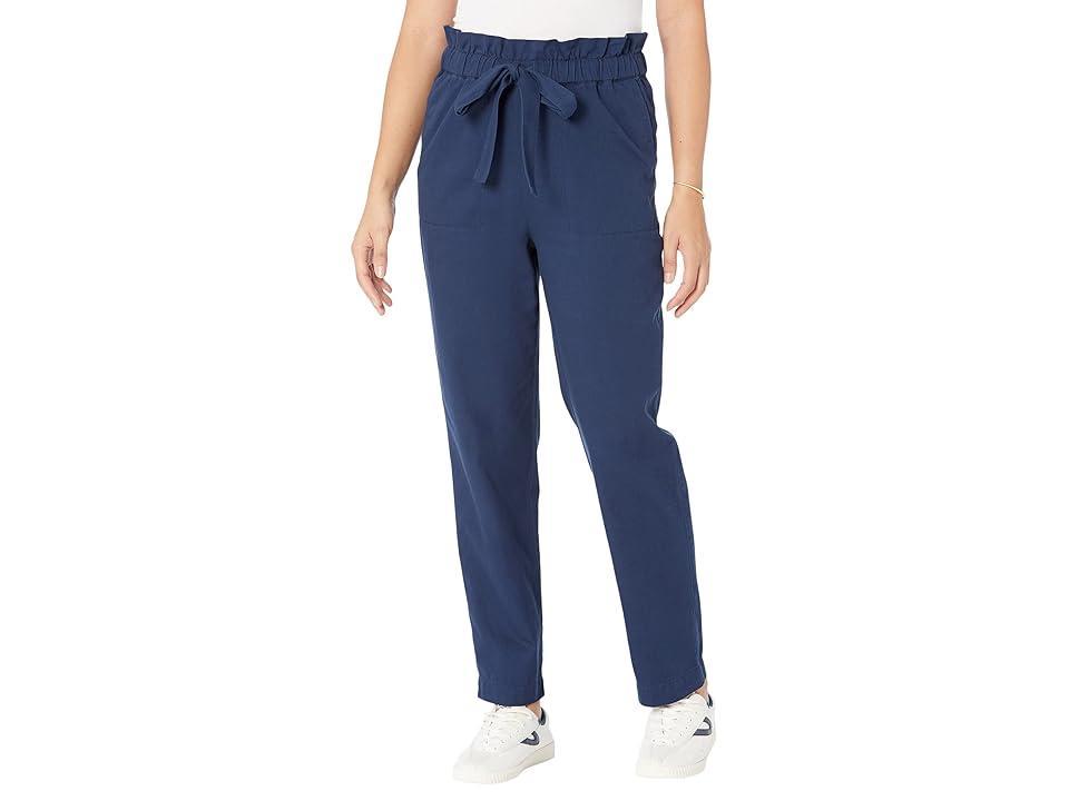 Draper James Paper Bag Pant in Washed Twill (Nassau ) Women's Clothing Product Image