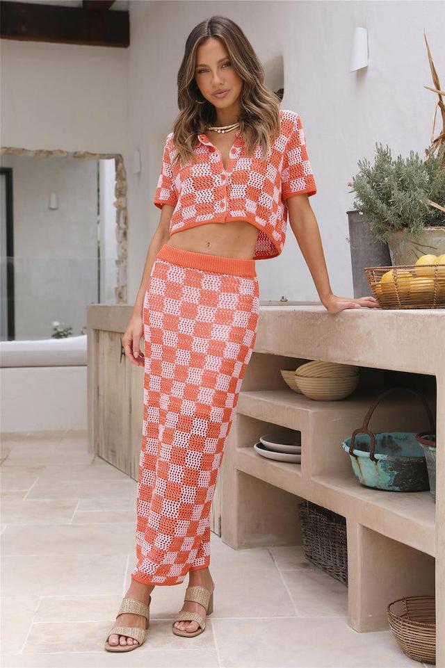 Lost Memories Maxi Skirt Orange Product Image