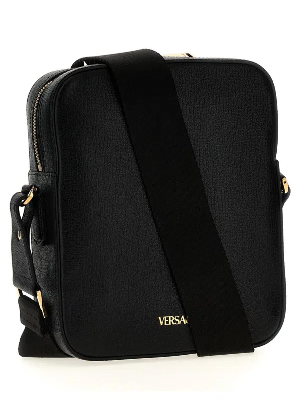 VERSACE Medusa Biggie Crossbody Bags Black Product Image