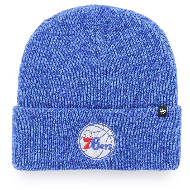 Mens 47 Royal Philadelphia 76ers Brain Freeze Cuffed Knit Hat Product Image