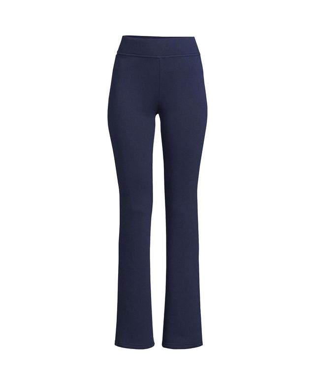 Lands End Womens High Rise Serious Sweats Fleece Lined Pocket Bootcut Pants Product Image