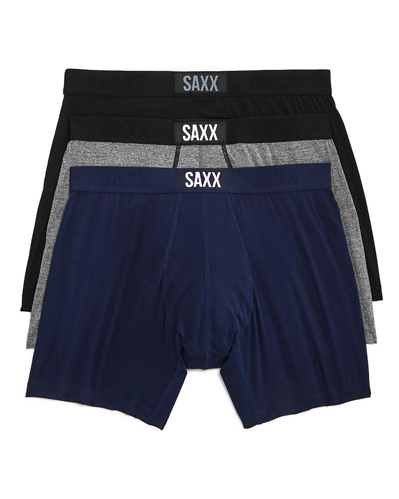 SAXX UNDERWEAR Vibe Boxer Brief 3-Pack (Wood Camo/Graphite Heather/Black) Men's Underwear Product Image