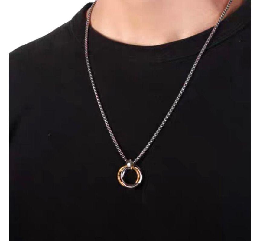 Interlocking Ring Pendant Necklace Product Image