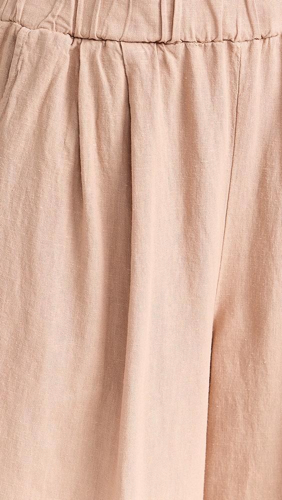 Stateside Linen Wide Leg Pull On Pants | Shopbop Product Image