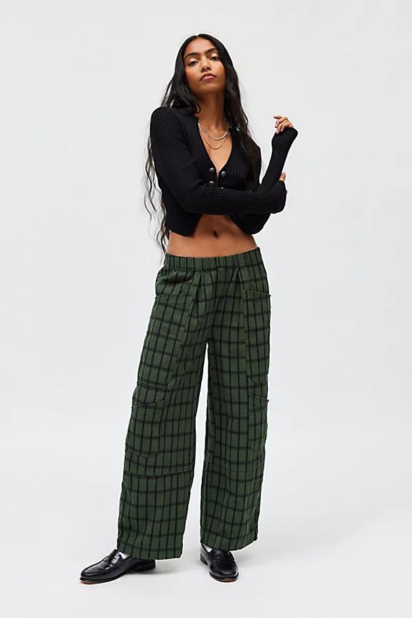 BDG Charlie Gingham Wide-Leg Pant Womens at Urban Outfitters Product Image