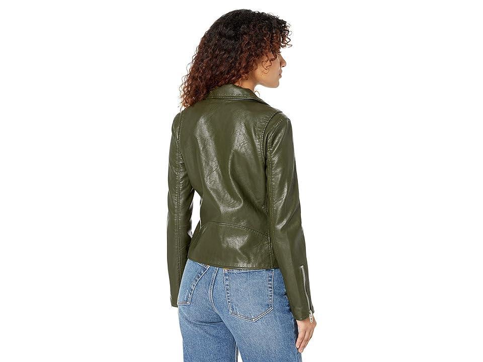 Blank NYC Leather Moto Jacket in City Jungle (City Jungle) Women's Clothing Product Image