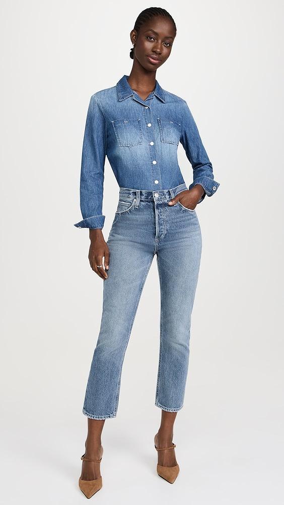 L'AGENCE Isla Denim Shirt | Shopbop Product Image