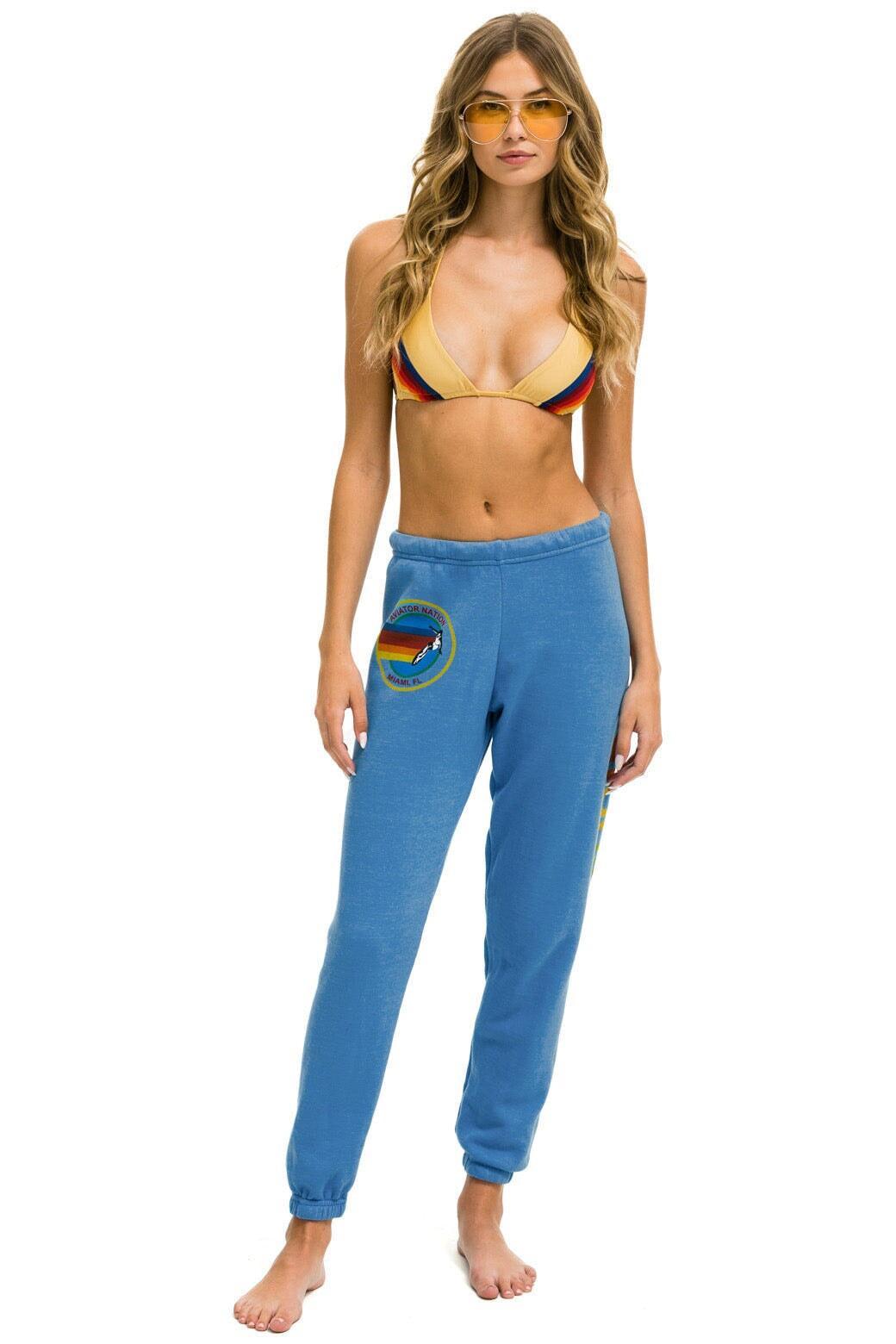 AVIATOR NATION MALIBU  SWEATPANTS - OCEAN Female Product Image