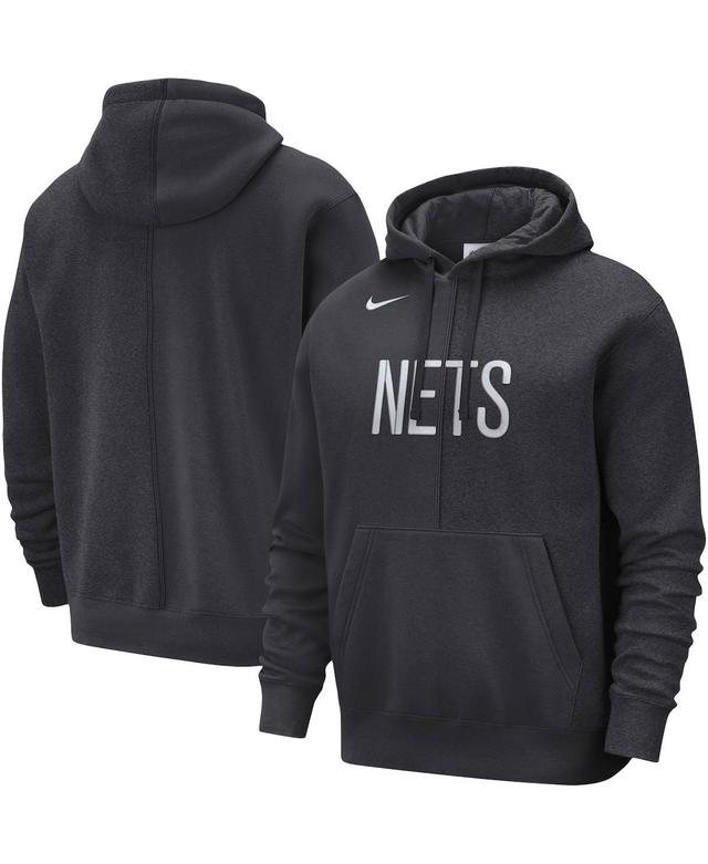 Mens Nike Black Chicago Bulls Courtside Versus Stitch Split Pullover Hoodie Product Image