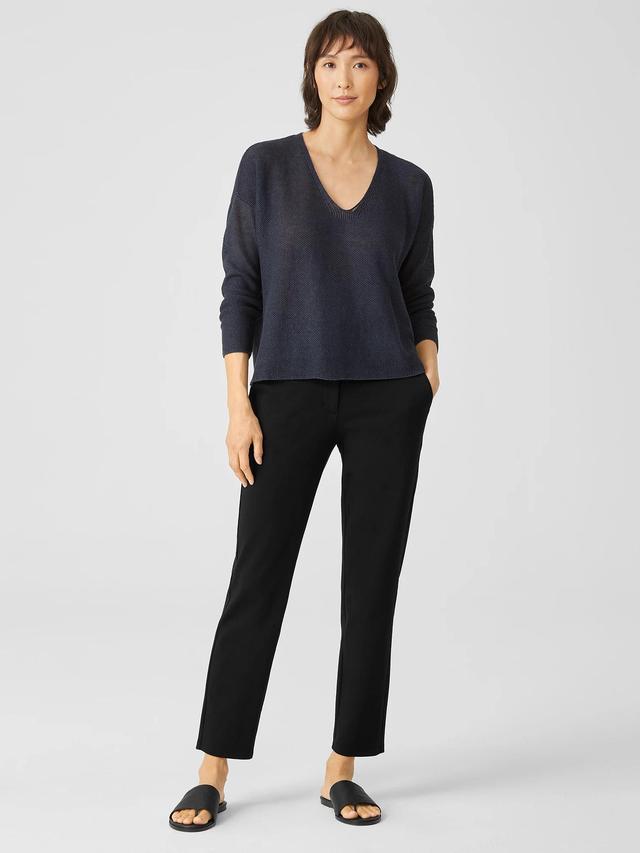 EILEEN FISHER Cotton Ponte Slim Pantfemale Product Image