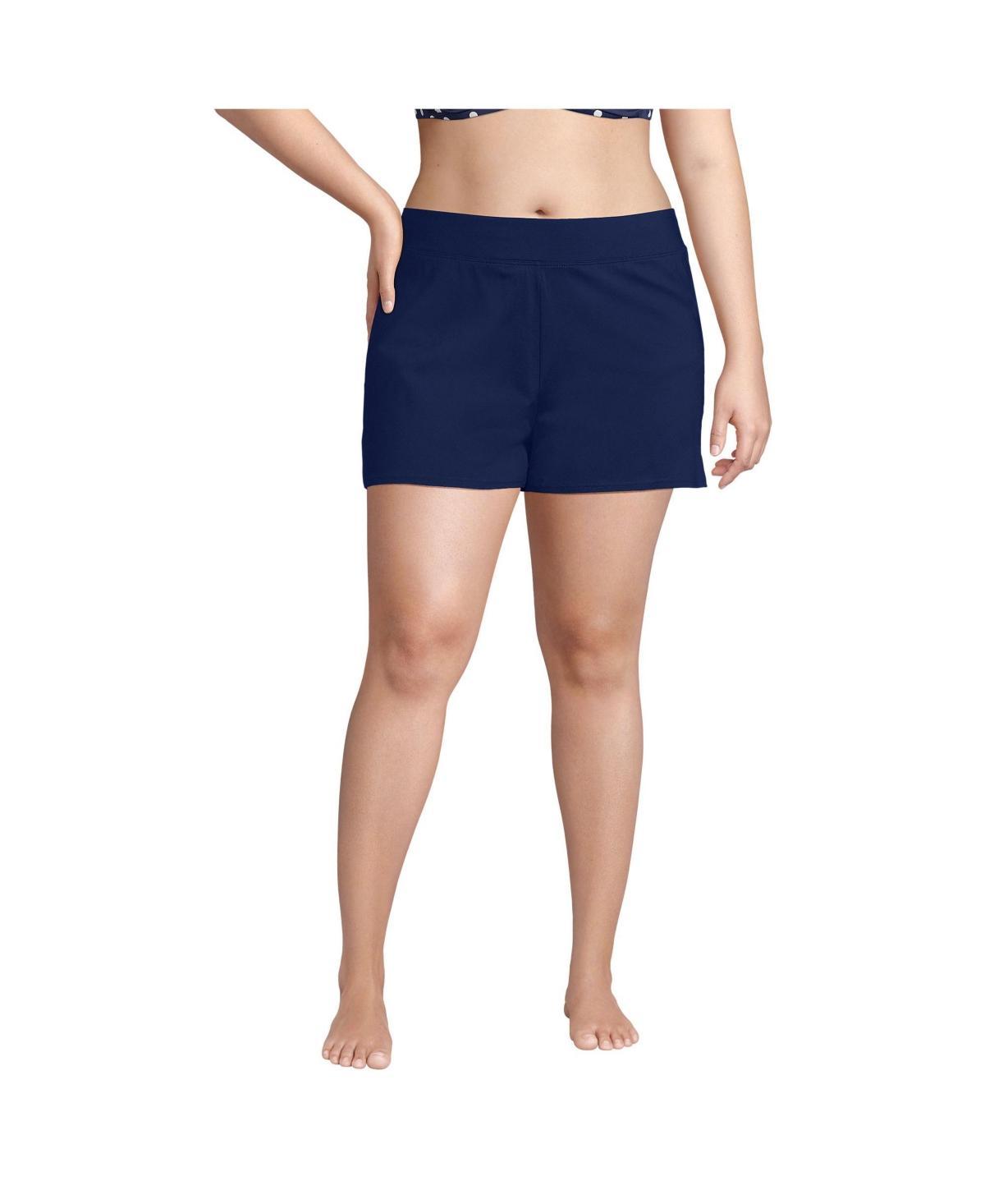 Womens Lands End 3 Chlorine Resistant Smoothing Control Swim Shorts Product Image