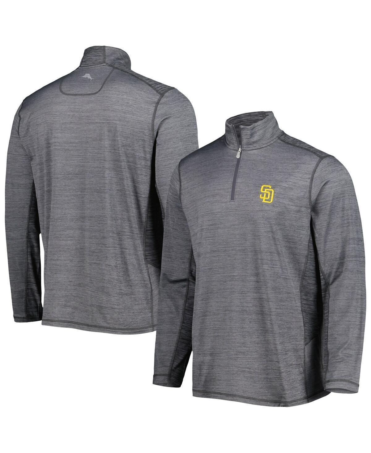 Mens Tommy Bahama Gray San Diego Padres Delray IslandZone Half-Zip Top Product Image