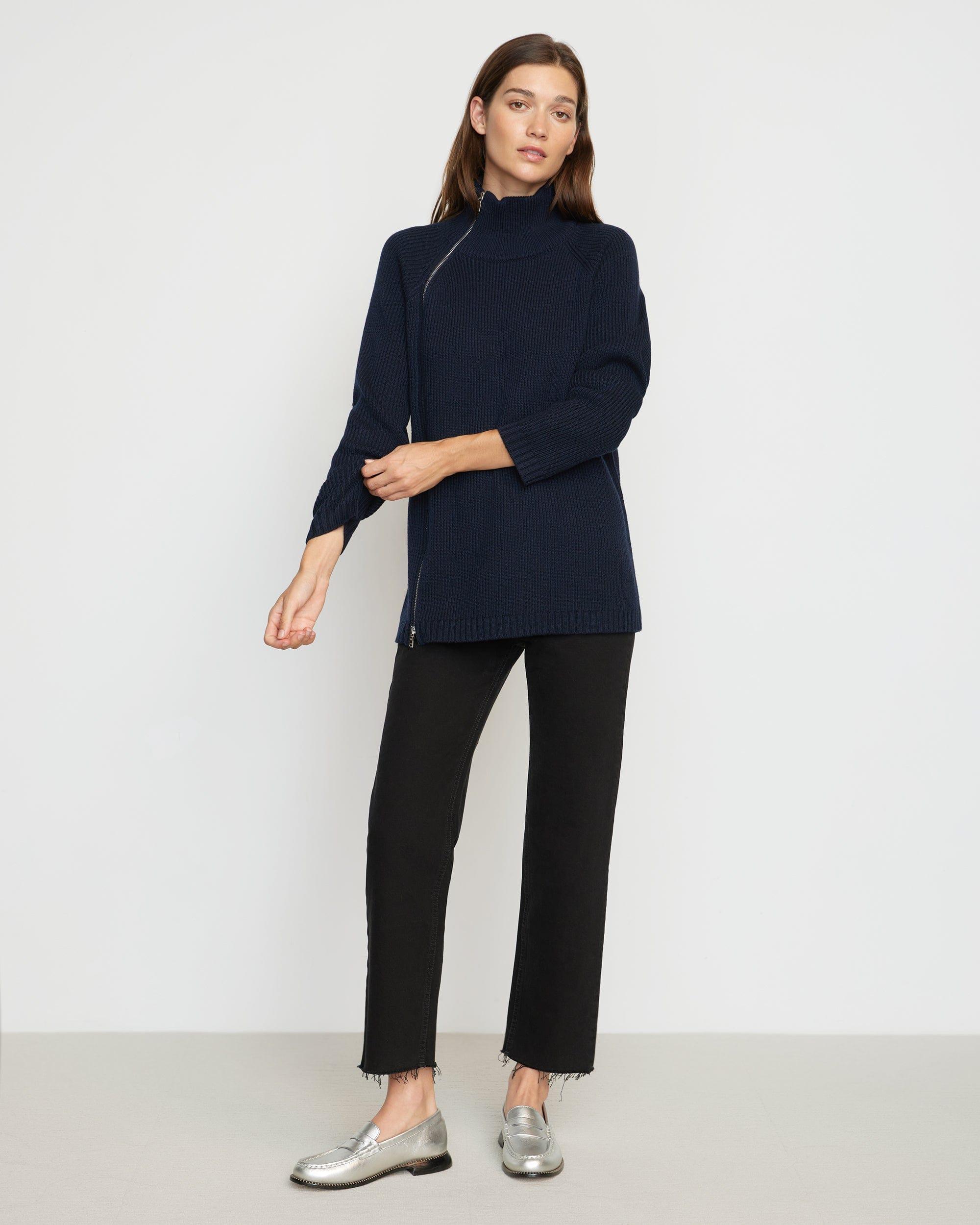 Tobin Asymmetric Two-Way Zip Sweater product image