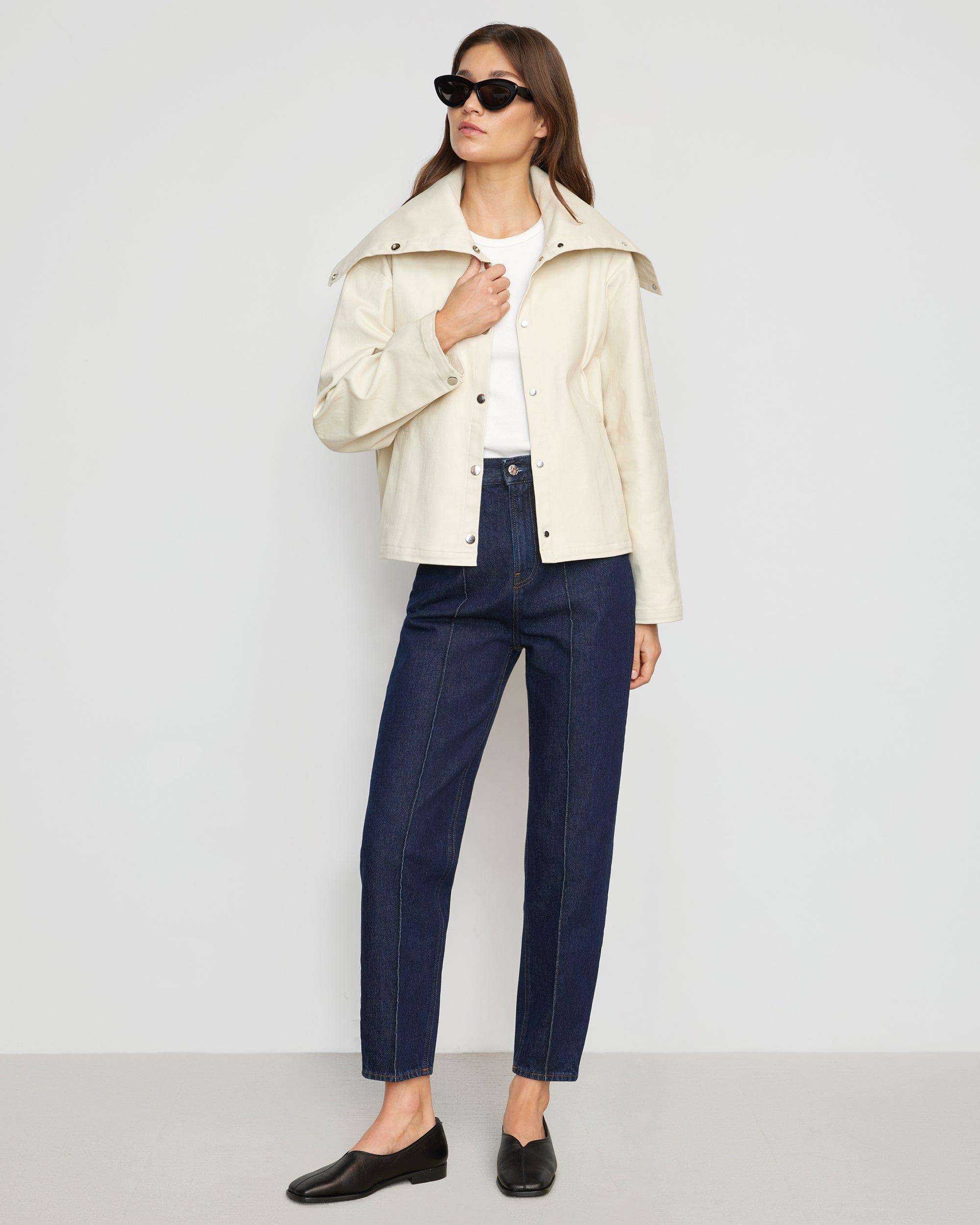 Jona Cropped Collared Jacket Product Image