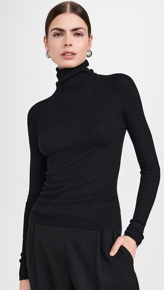 Enza Costa Silk Sweater Layering Turtleneck | Shopbop Product Image