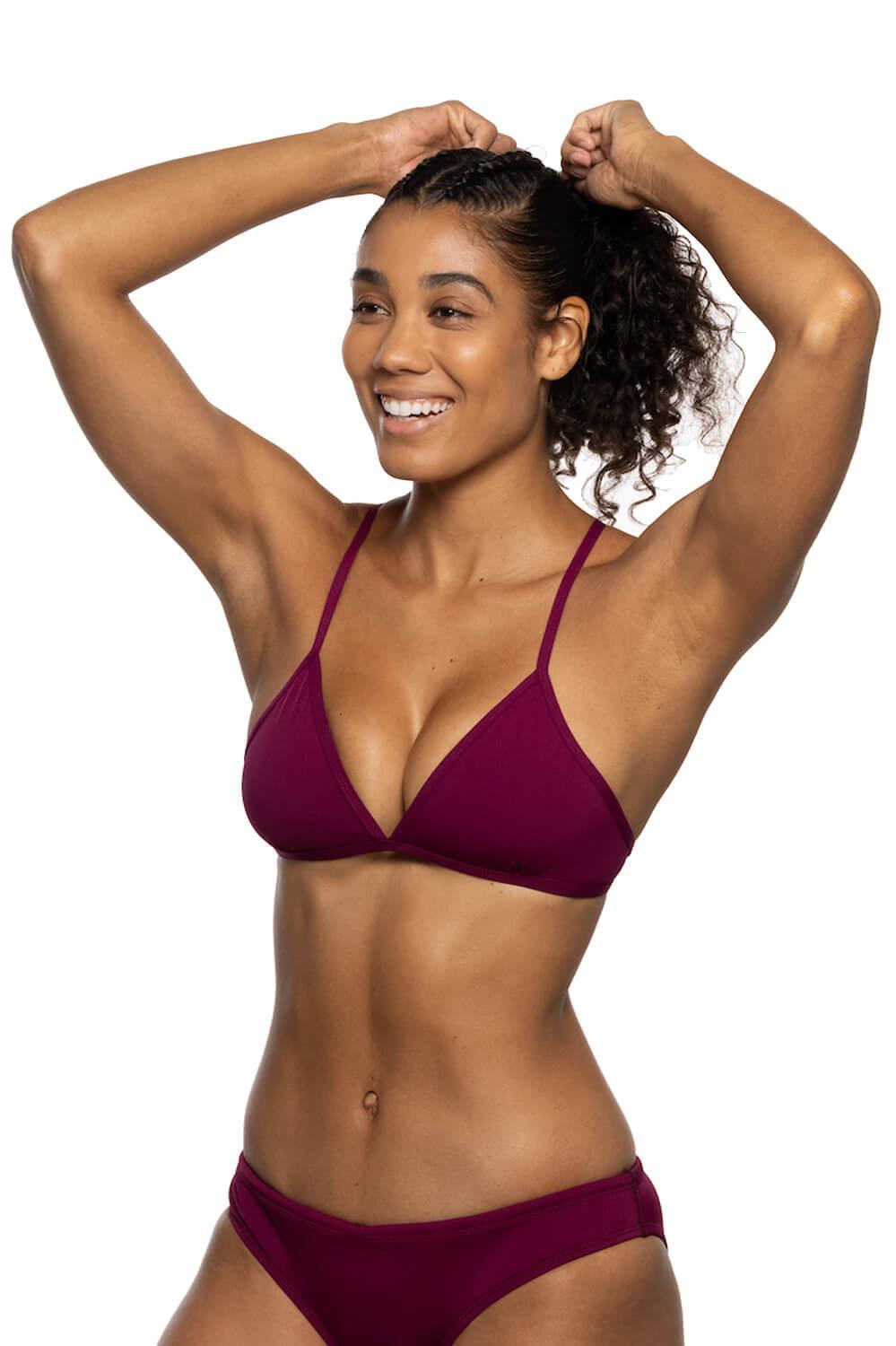 Triangle Bikini Top - Cabernet Female Product Image