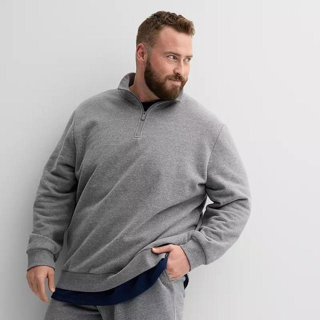 Big & Tall Tek Gear Quarter-Zip, Mens Product Image