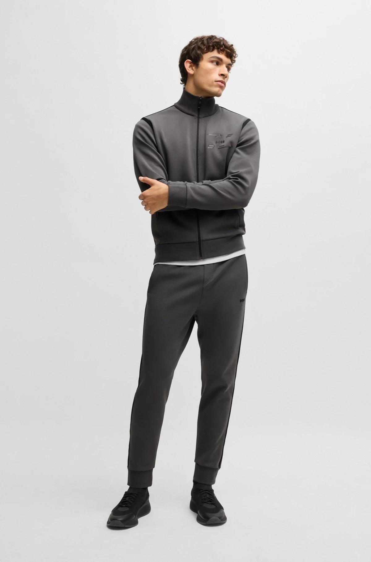 Boss Tracksuit Bottoms with Tape and Logo Product Image