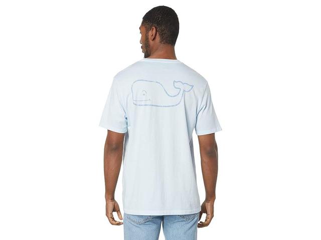 Vineyard Vines Garment Dyed Vintage Whale Short Sleeve Tee (Ice Water) Men's Clothing Product Image