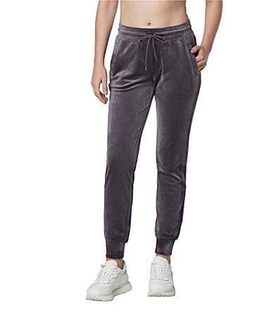 Andrew Marc Sport Full Length Velvet Jogger Pants Product Image