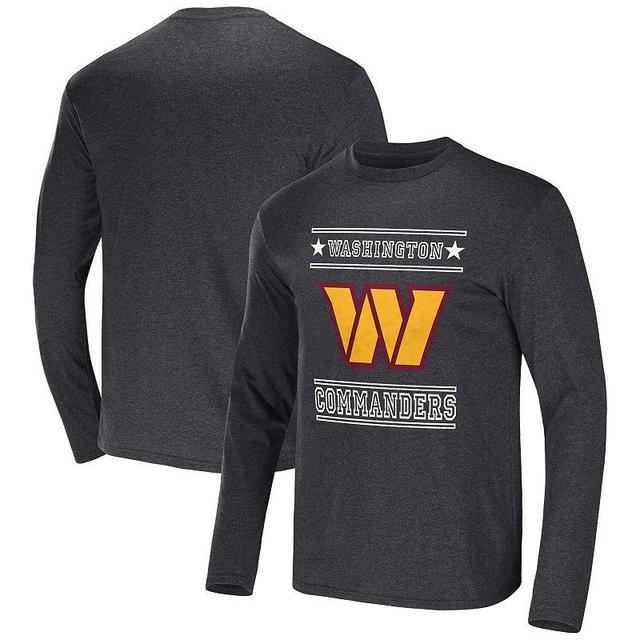 Mens NFL x Darius Rucker Collection by Fanatics Heathered Charcoal Washington Commanders Long Sleeve T-Shirt Product Image