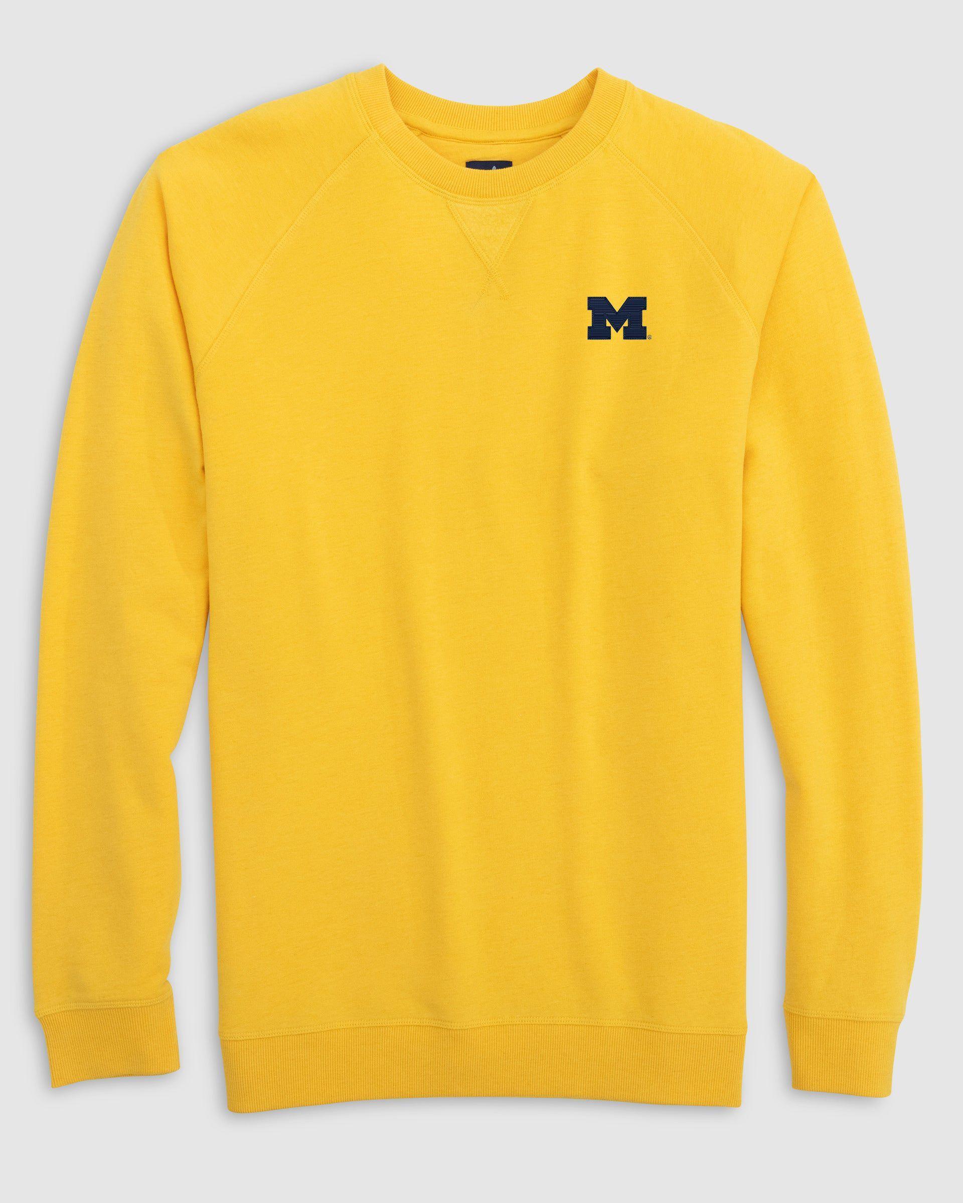 johnnie-O Michigan Freeman Crewneck Fleece Sweatshirt Product Image