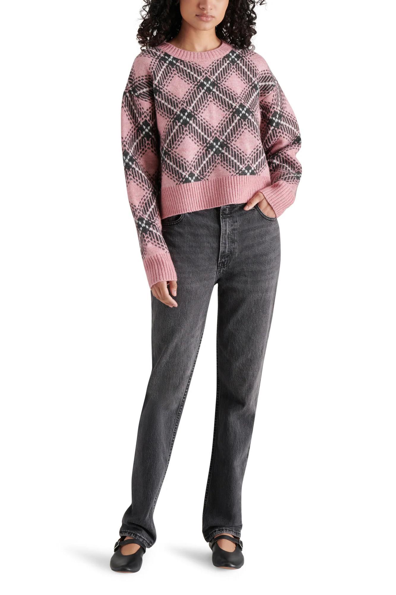 Becka Plaid Sweater Product Image