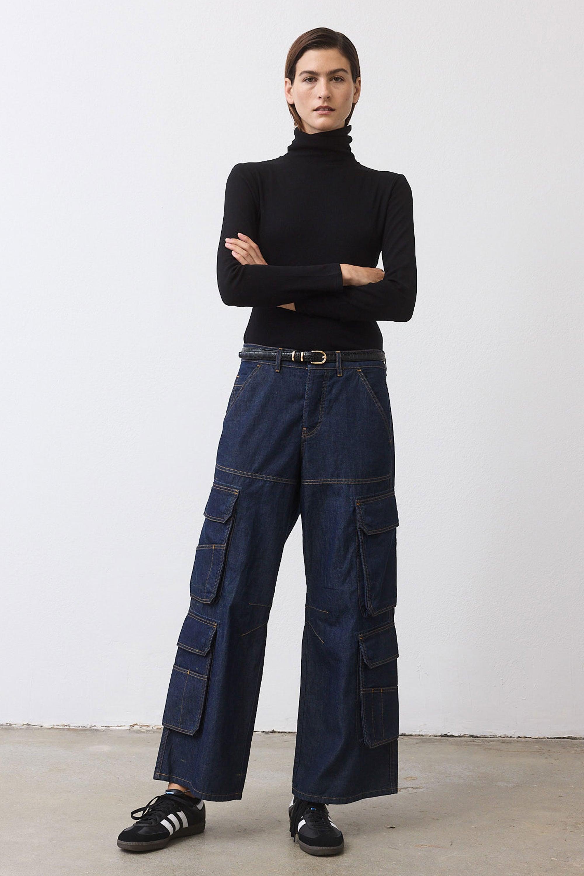 The Off Duty Light Denim Cargo Pants Product Image