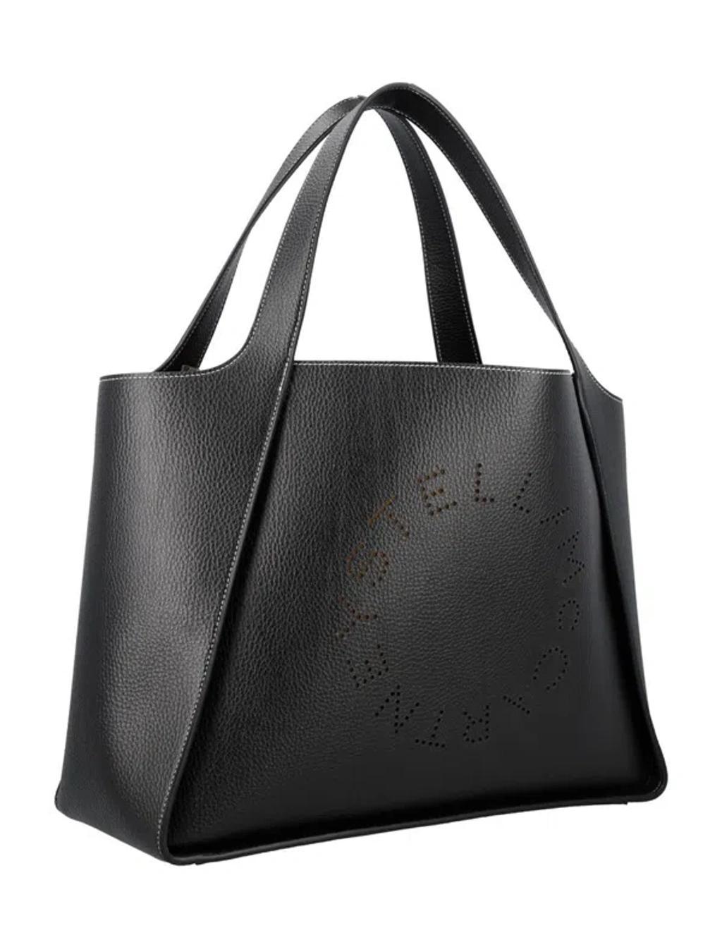 Women's Logo Grainy Alter Mat Tote Bag In Black Product Image