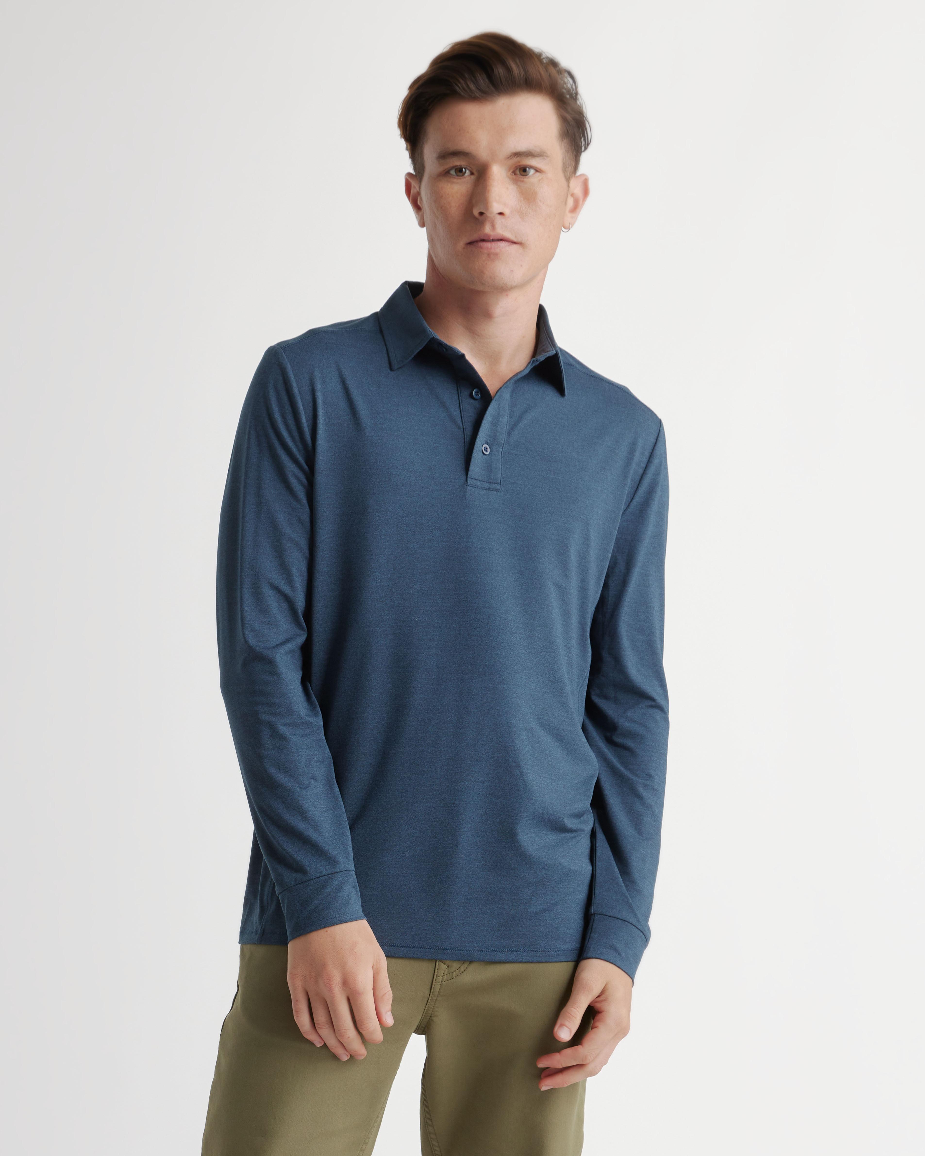 Flowknit Breeze Performance Long Sleeve Polo Product Image