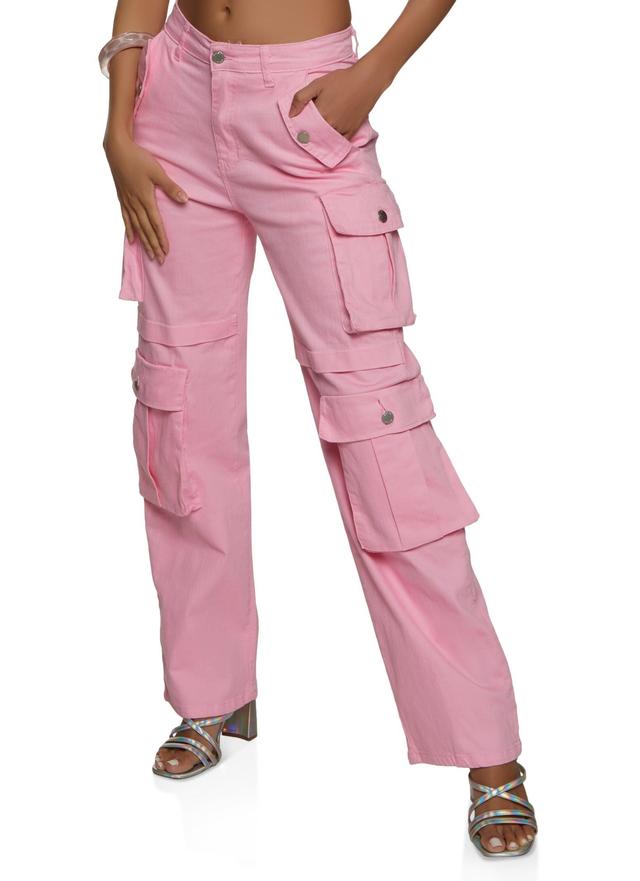 Womens Daisy Four Cargo Pocket Straight Leg Pants Product Image