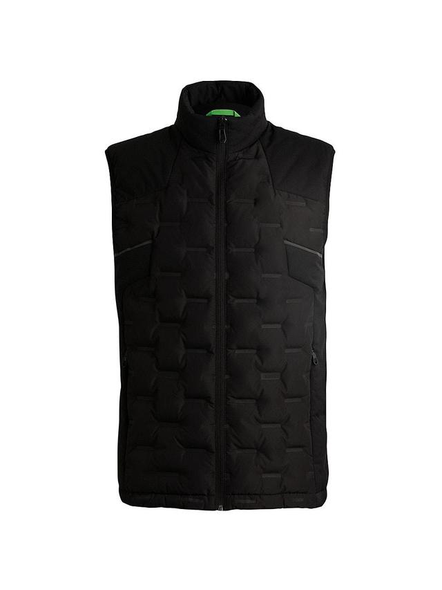 Mens Water-Repellent Gilet with Quilting Jacket Product Image