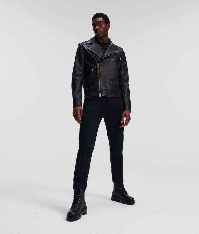 LEATHER BIKER JACKET Product Image