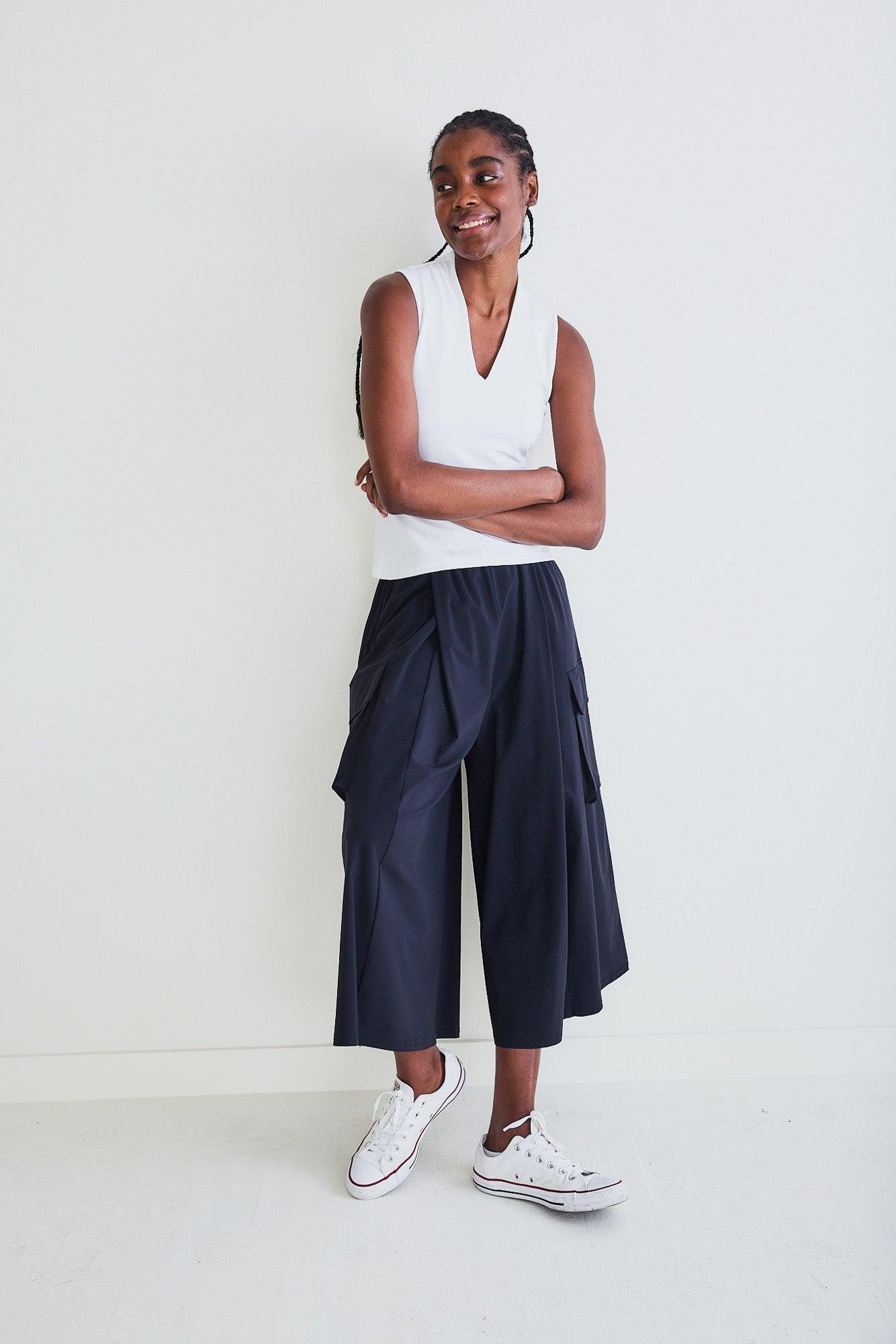 The Petite Cargo Skirt Pants Product Image