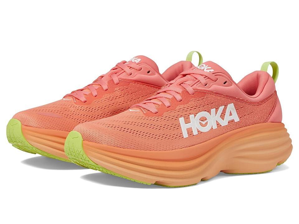 Hoka Women's Bondi 8 Papaya) Women's Shoes Product Image