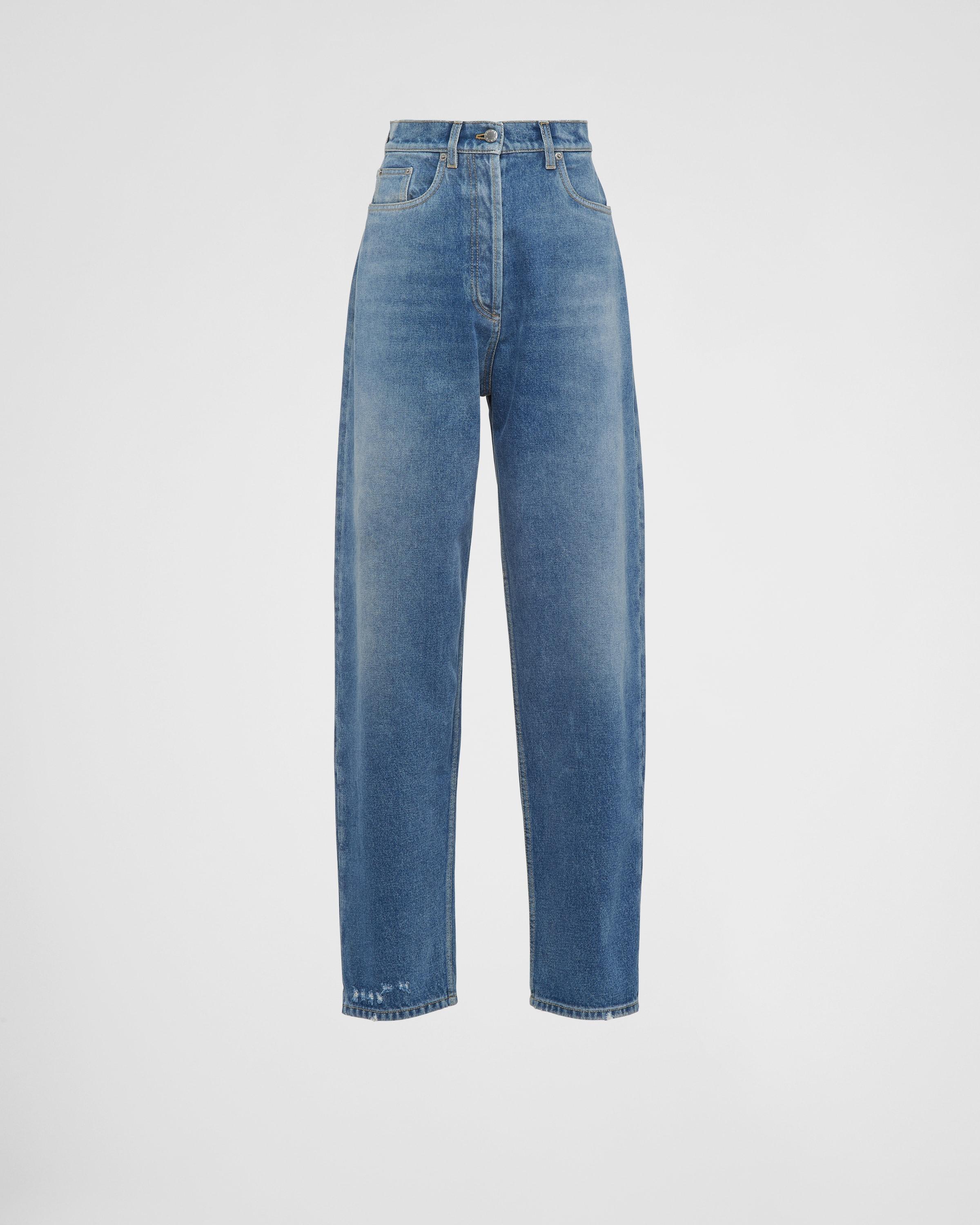 High-waisted denim jeans product image